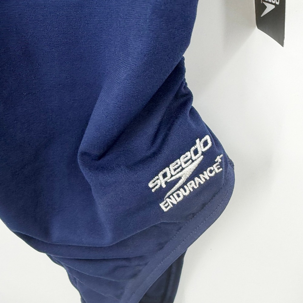 Speedo One Piece Swimsuit Women Size 22 Navy Endurance+ Training Swimwear - Picture 2 of 8